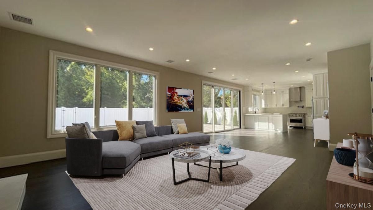 Interior, Kitchen, Living room, Pendant Lights, Recessed Lighting, Stainless Steel Appliances