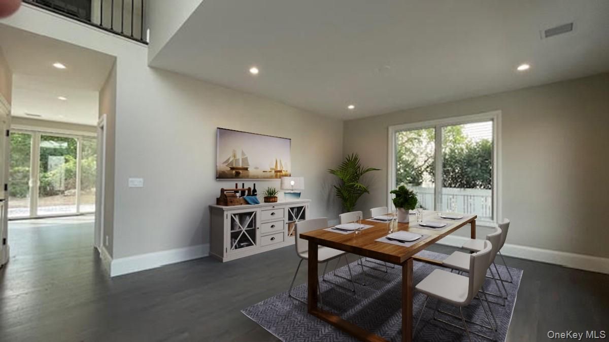 Dining room, Interior, Recessed Lighting