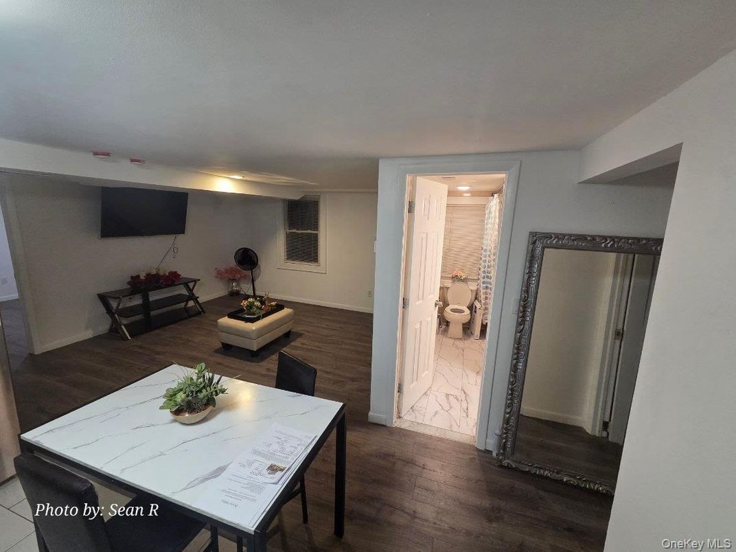 Dining room, Interior, Marble, Wood Texture Flooring