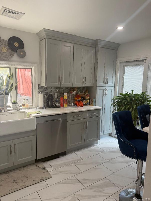 Interior, Kitchen, Marble, Recessed Lighting