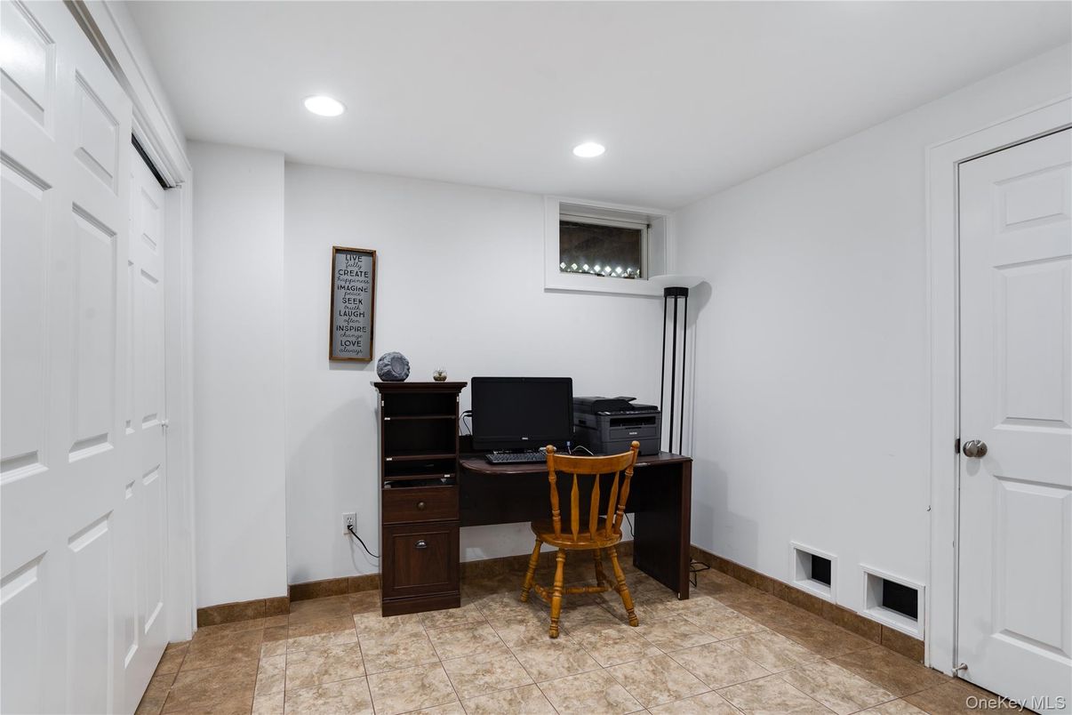 Home Office, Interior, Recessed Lighting