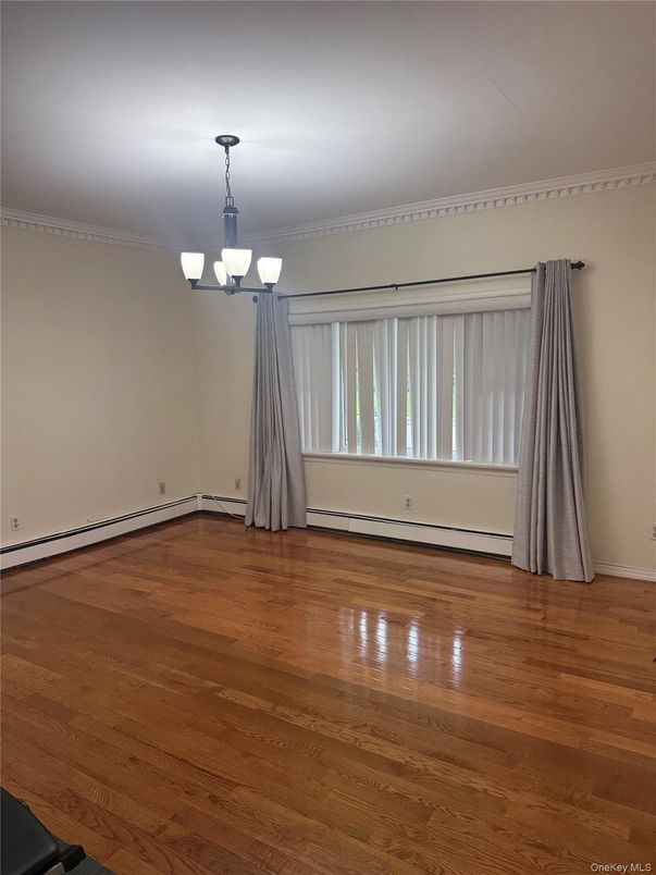 Chandelier, Empty room, Interior, Wood Texture Flooring