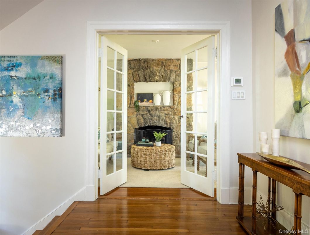 Fireplace, Interior, Stone Walls, Wood Texture Flooring
