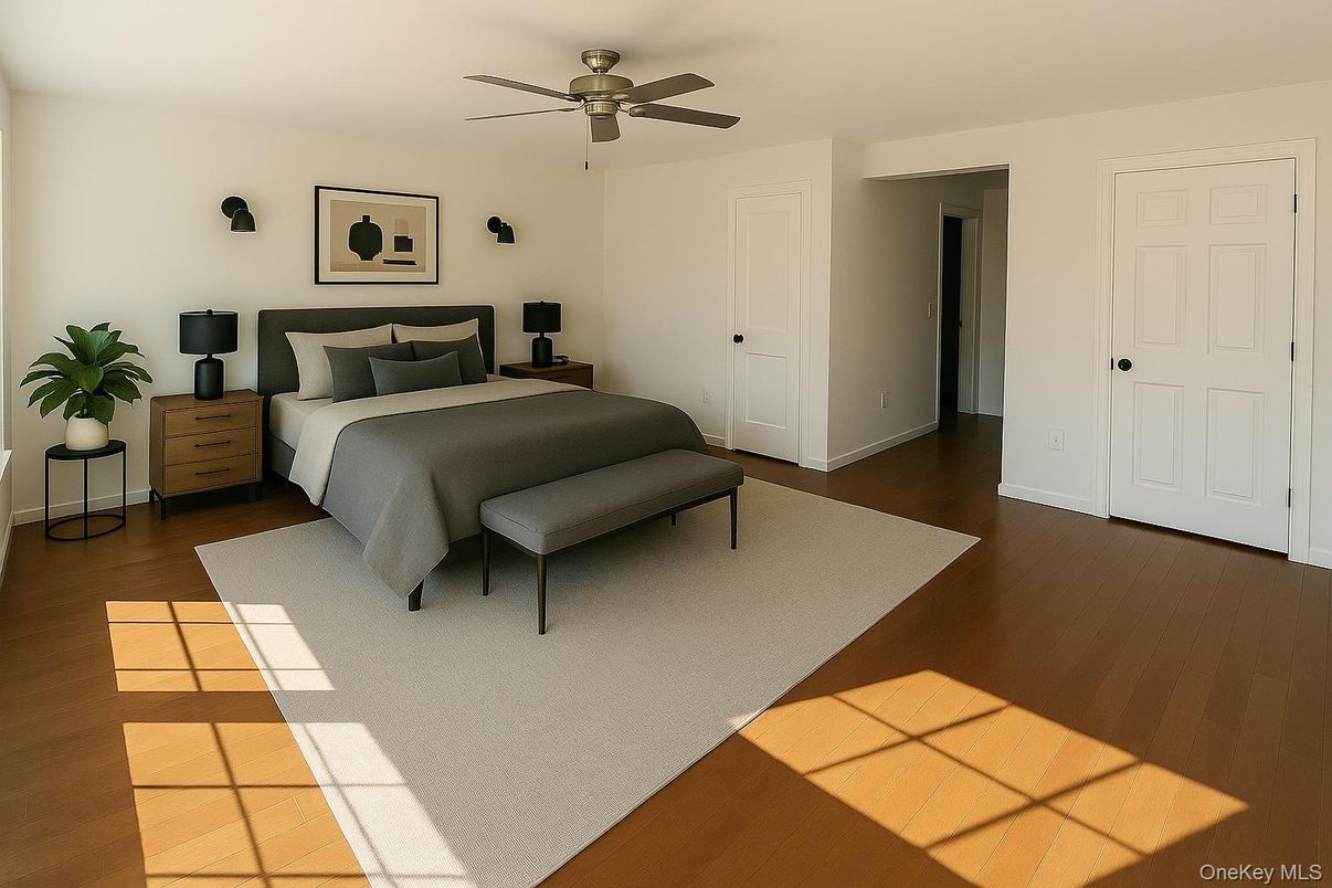 Bedroom, Interior, Wood Texture Flooring