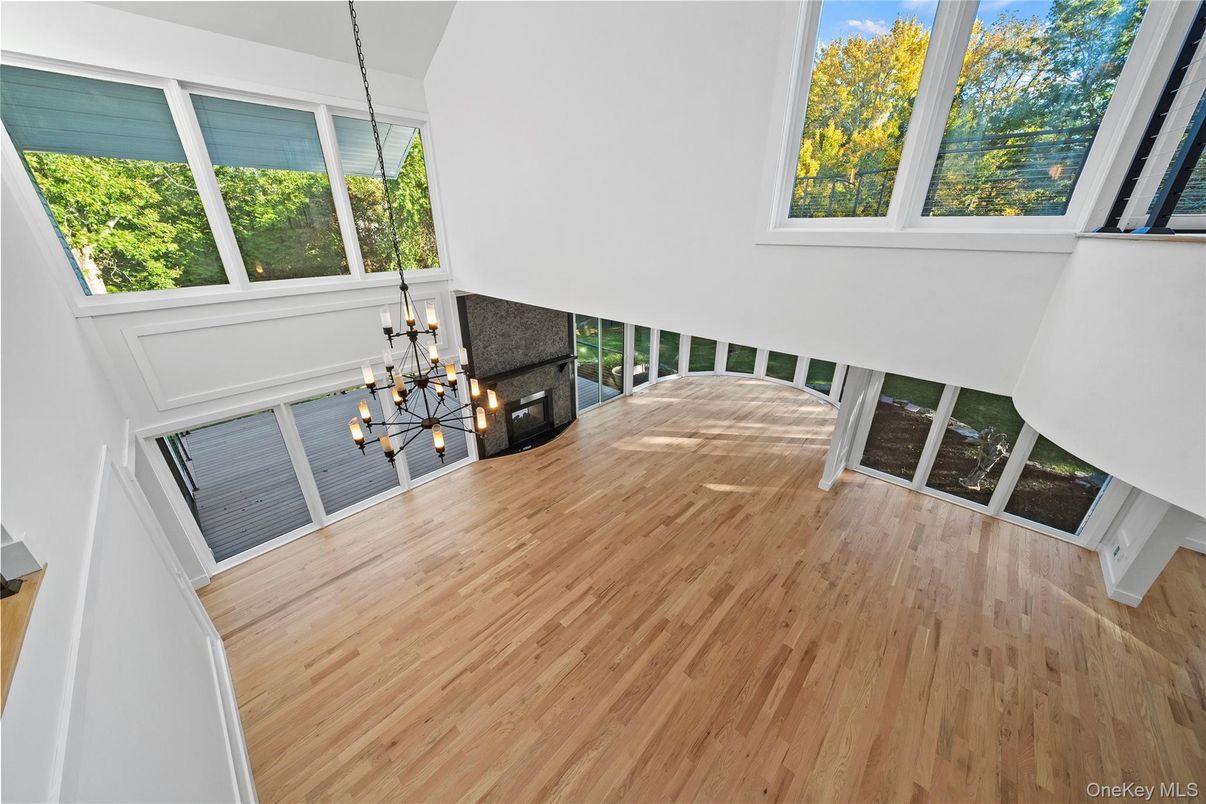 Fireplace, Interior, Pendant Lights, Wood Texture Flooring