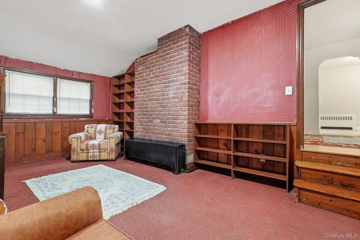 Fireplace, Interior, Stone Walls