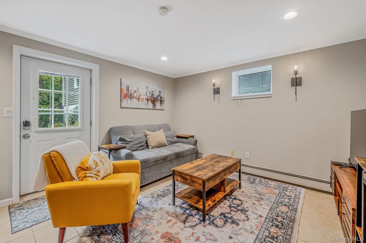 Interior, Living room, Recessed Lighting