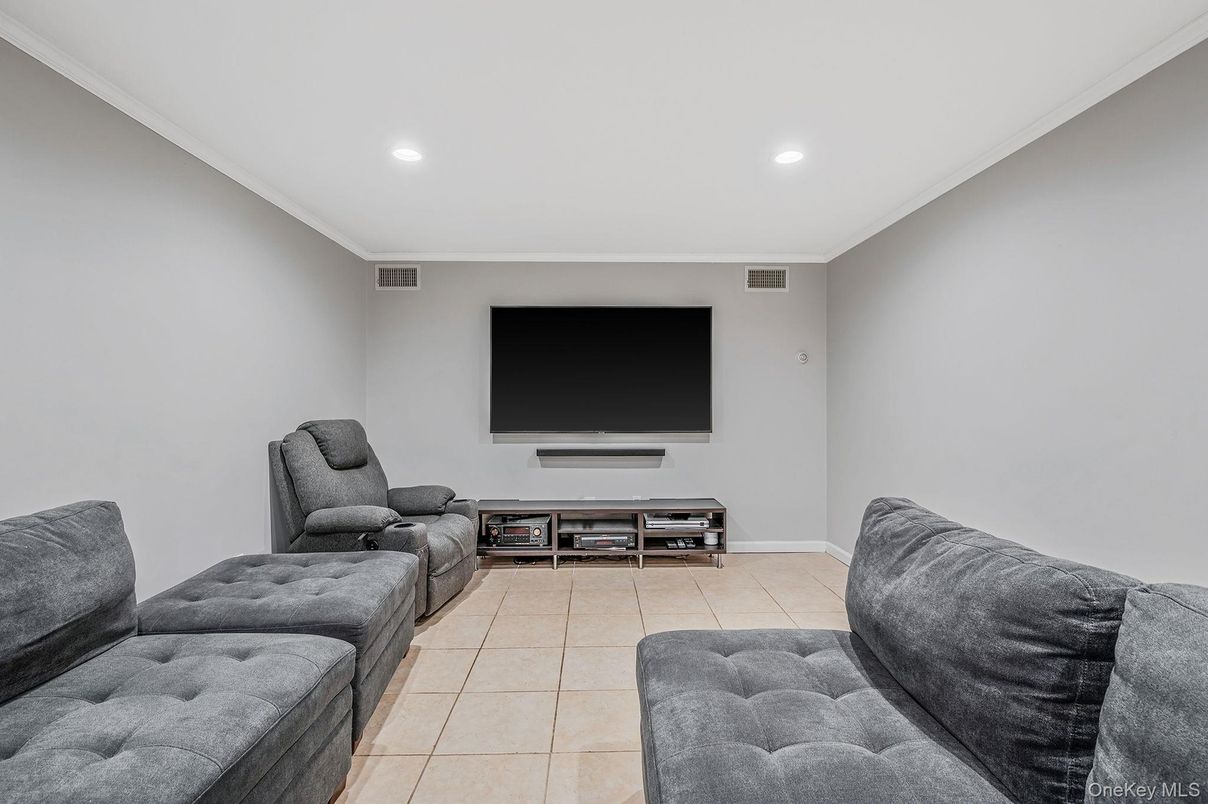 Interior, Living room, Recessed Lighting
