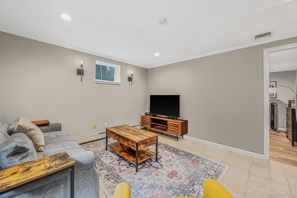 Interior, Living room, Recessed Lighting