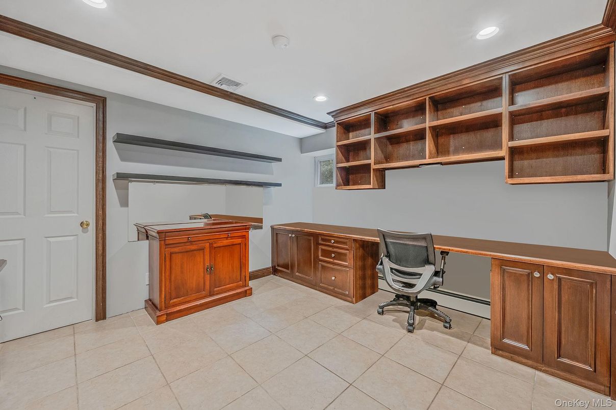 Home Office, Interior, Recessed Lighting