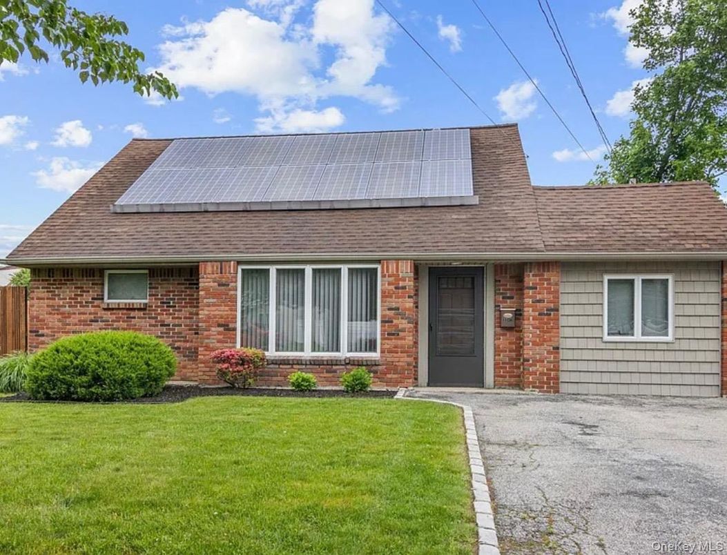 Exterior, Facade, Brick Facade, Solar Panels, Cape Cod