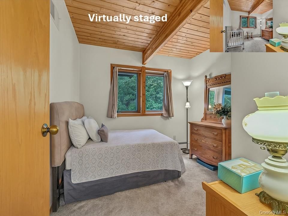 Bedroom, Interior, Wooden Beams, Wooden Ceilings