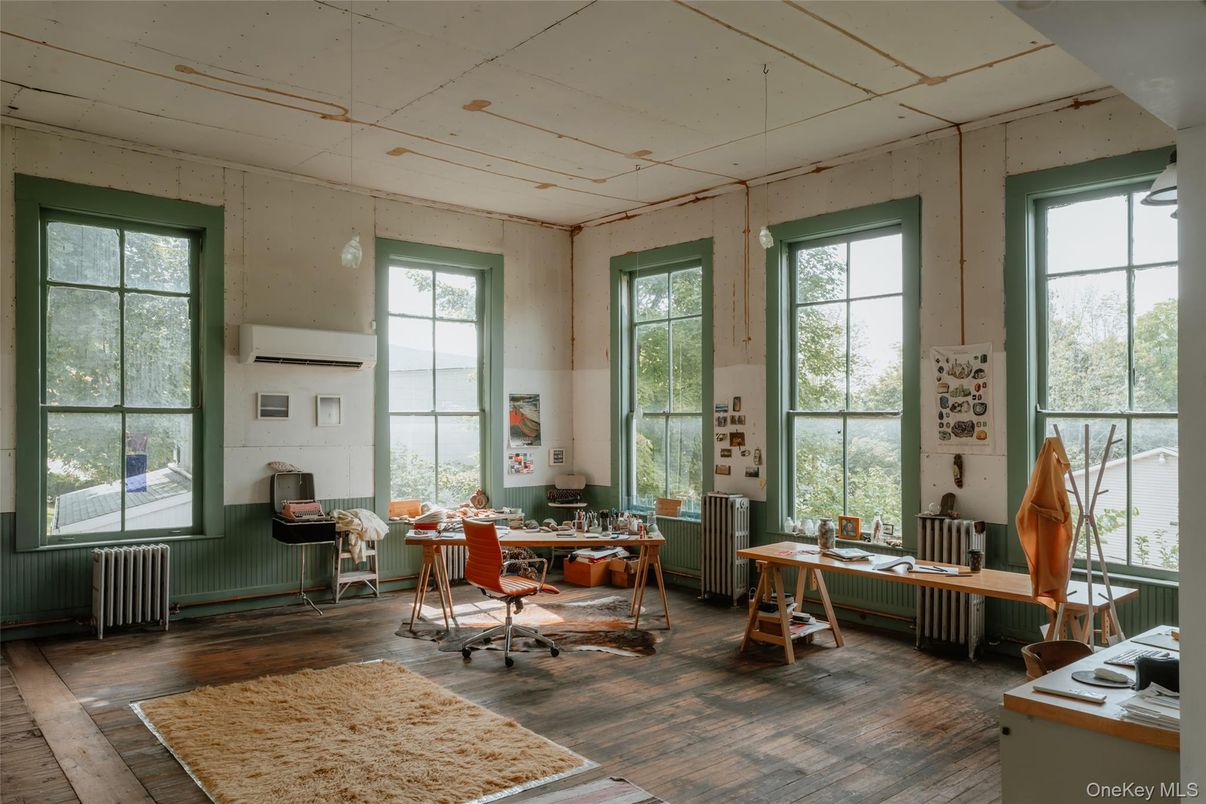 Home Office, Interior, Wood Texture Flooring