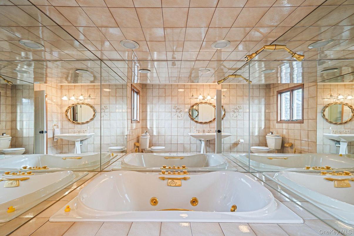 Bathroom, Dual Sink Vanities, Glass Shower, Interior