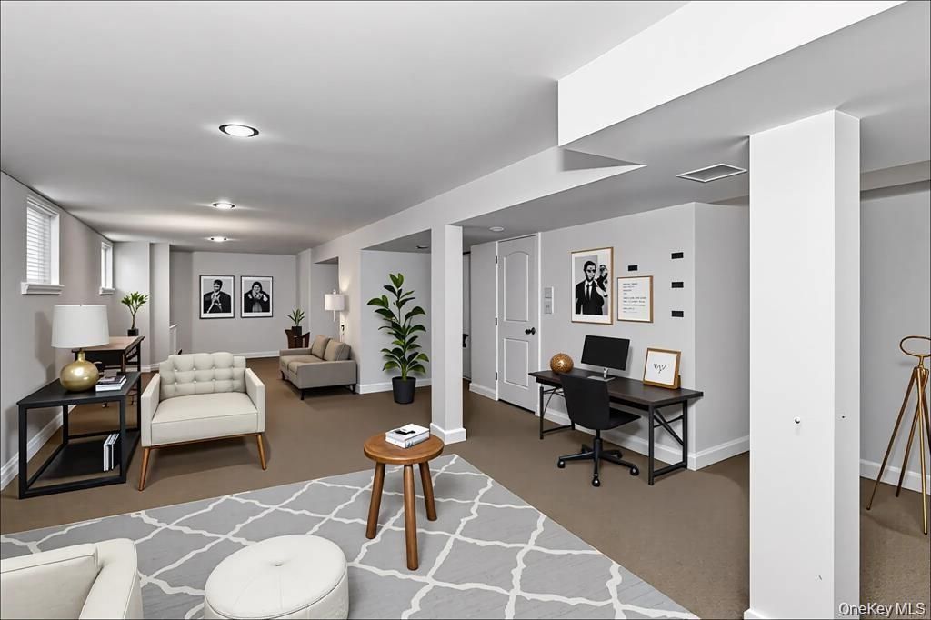 Home Office, Interior, Recessed Lighting