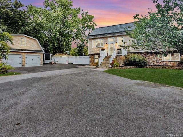 Detached Garage, Exterior, Solar Panels
