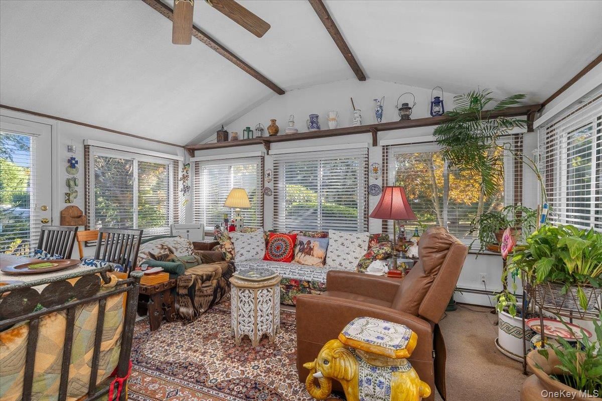 Dining room, Interior, Living room, Sun Room, Wooden Beams