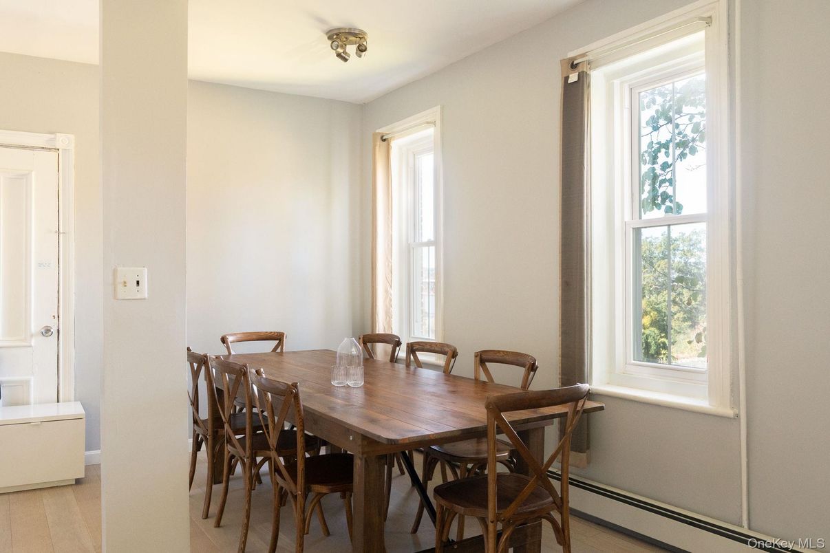 Dining room, Interior, Wood Texture Flooring