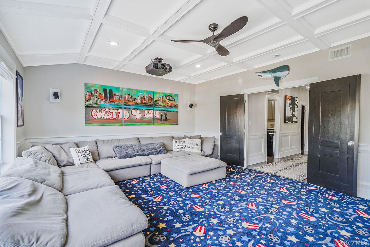 Interior, Living room, Recessed Lighting