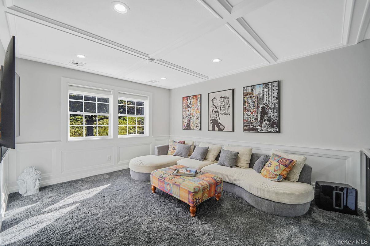 Interior, Living room, Recessed Lighting