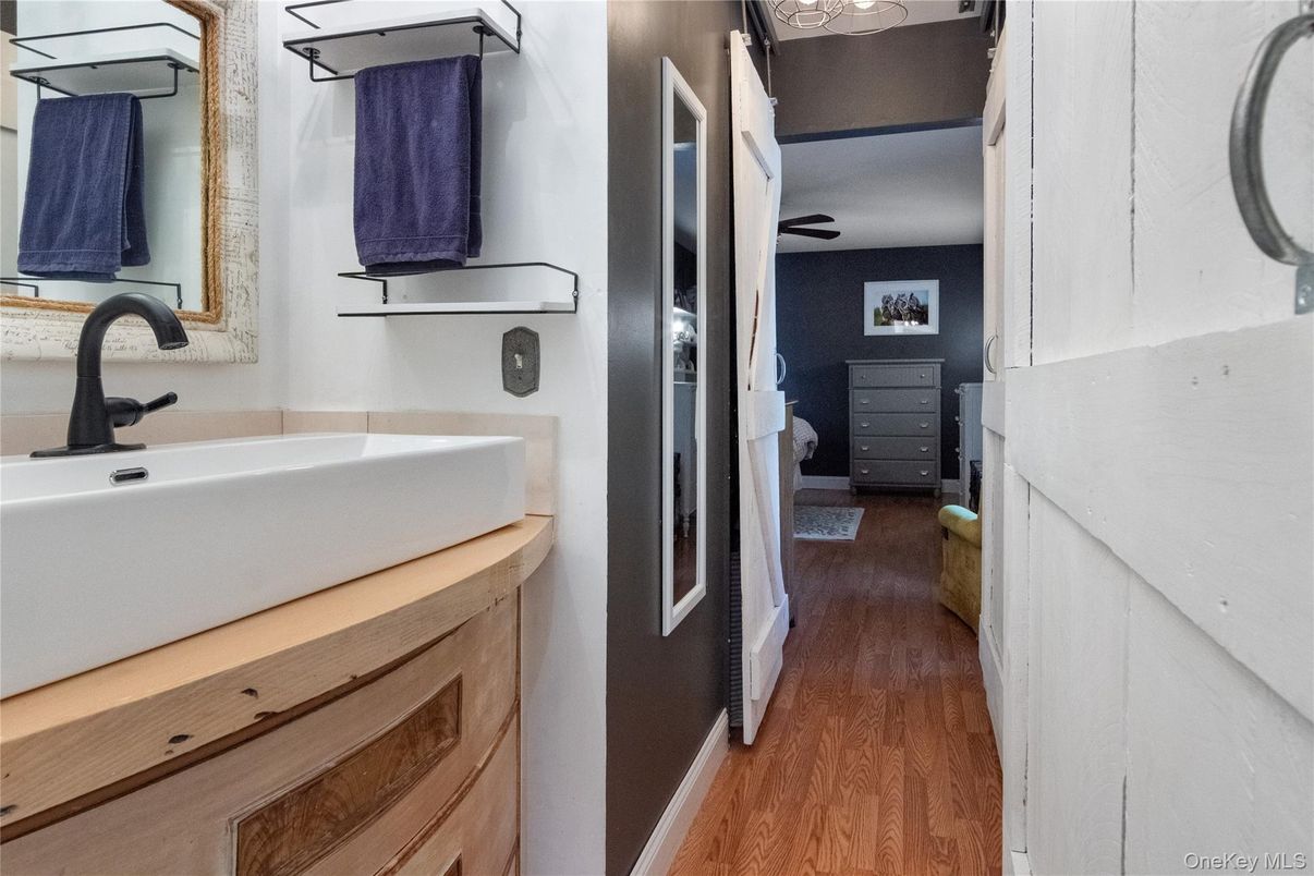 Bathroom, Interior, Wood Texture Flooring