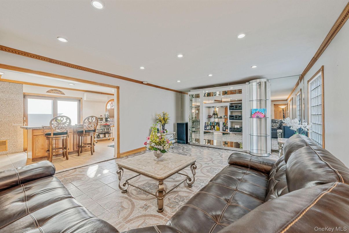 Interior, Living room, Recessed Lighting
