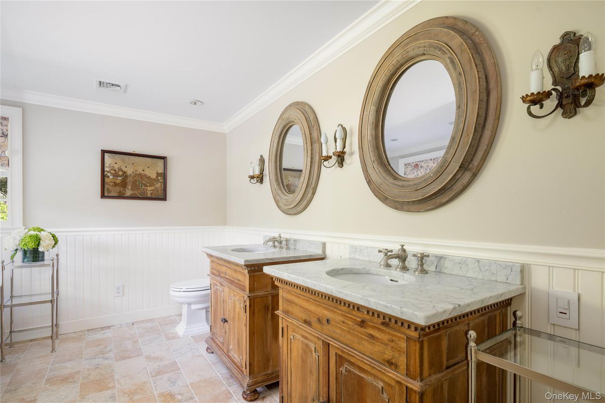 Bathroom, Dual Sink Vanities, Interior, Tile Countertops