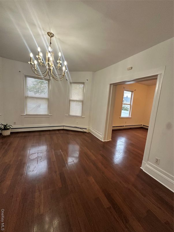 Chandelier, Empty room, Interior, Wood Texture Flooring