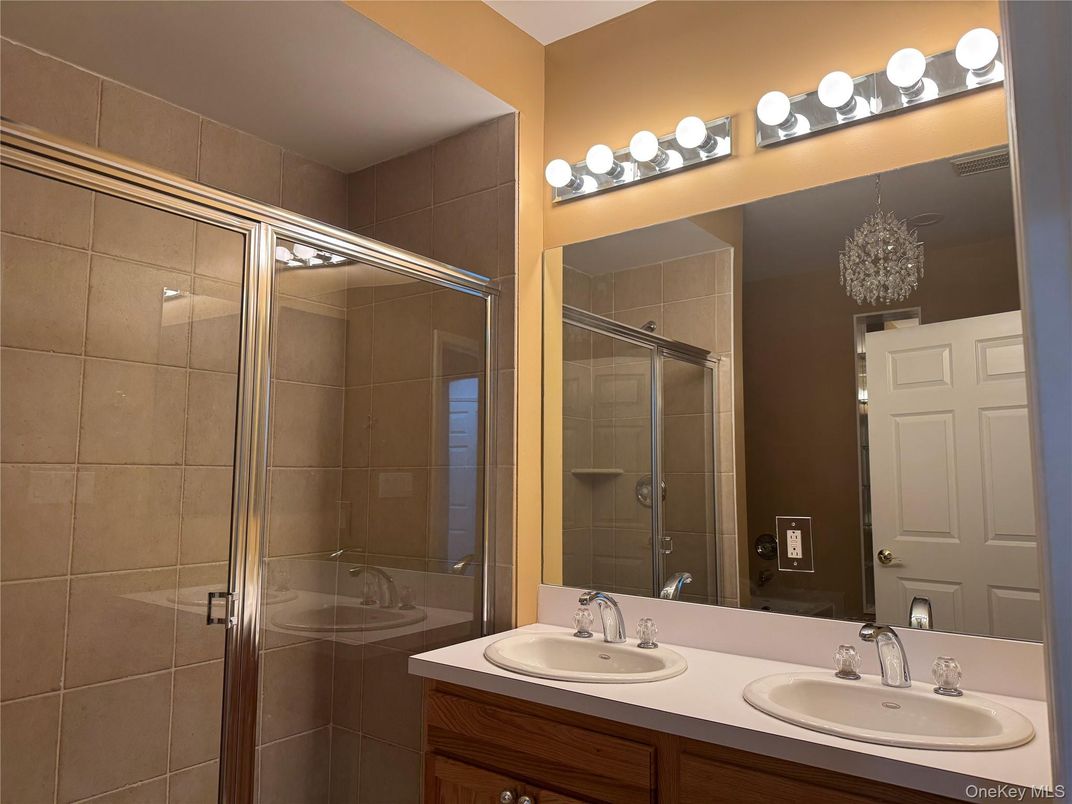 Bathroom, Dual Sink Vanities, Glass Shower, Interior