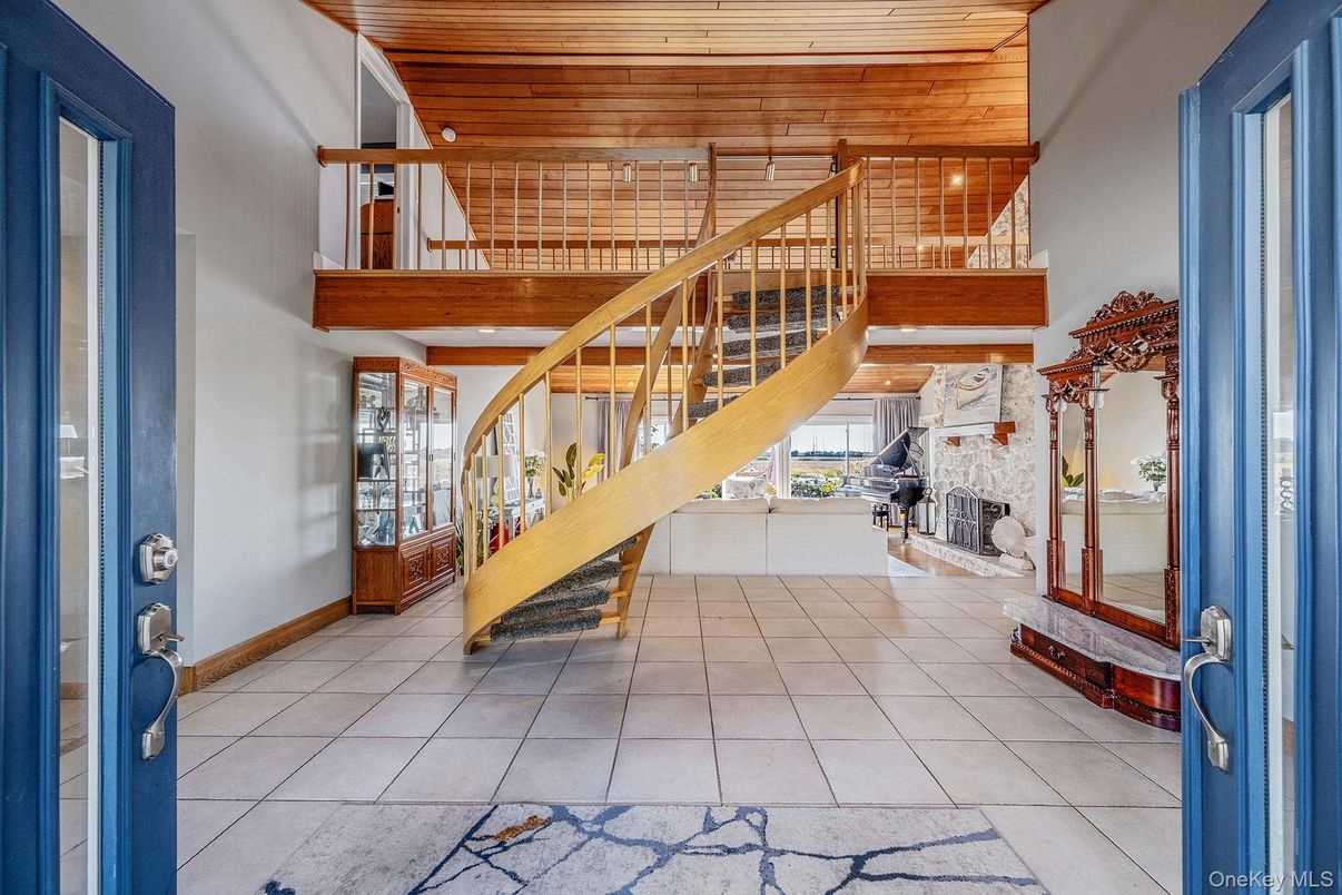 Fireplace, Interior, Wooden Ceilings