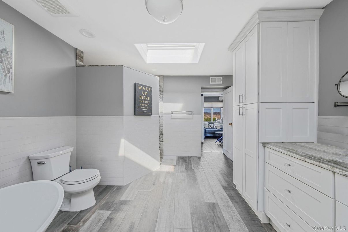 Bathroom, Interior, Wood Texture Flooring