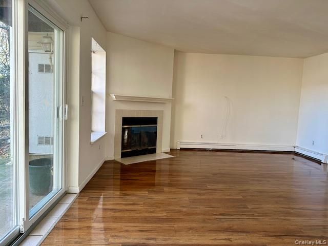 Empty room, Fireplace, Interior, Wood Texture Flooring