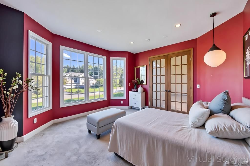 Bedroom, Interior, Pendant Lights, Recessed Lighting