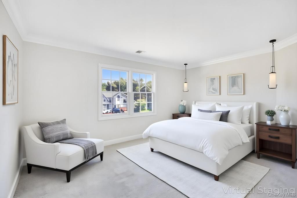 Bedroom, Interior, Pendant Lights