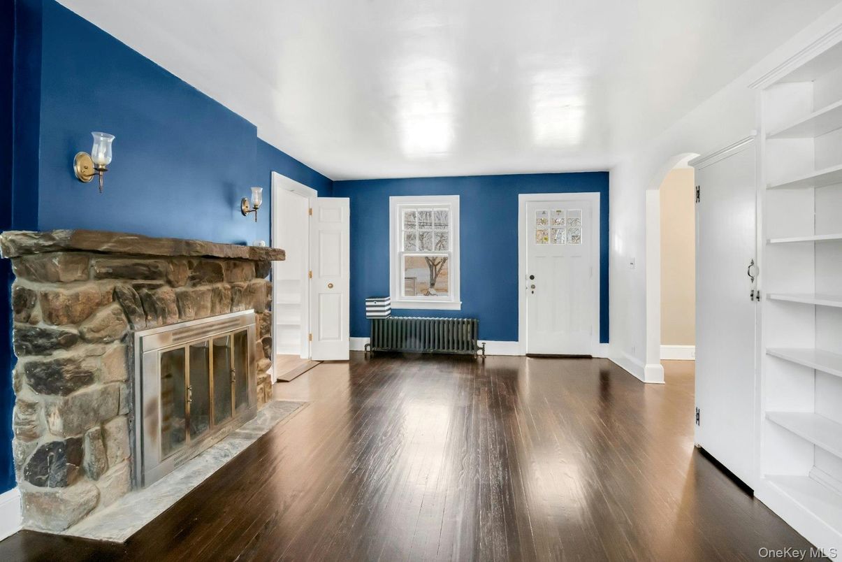 Fireplace, Interior, Wood Texture Flooring