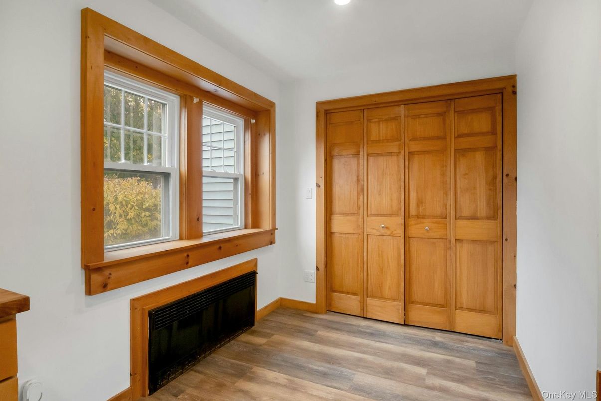Fireplace, Interior, Recessed Lighting, Wood Texture Flooring