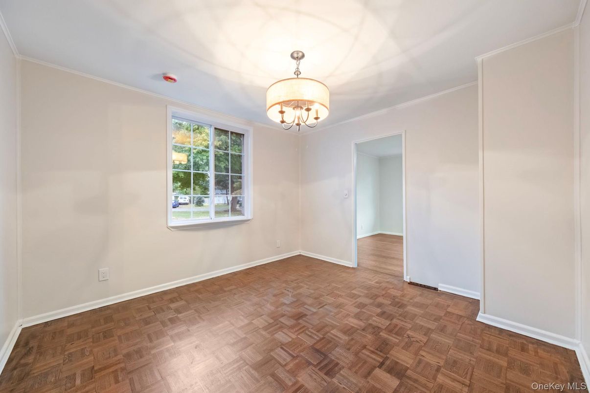 Chandelier, Empty room, Interior, Wood Texture Flooring