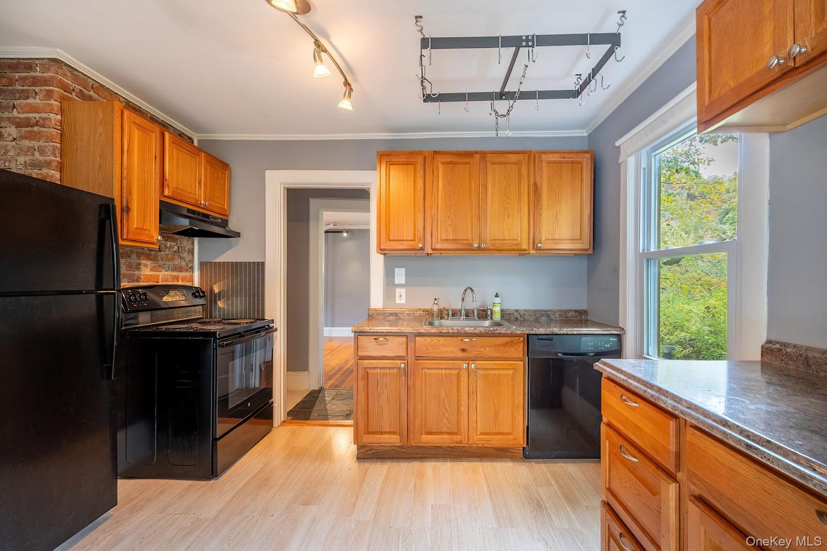 Interior, Kitchen, Wood Texture Flooring