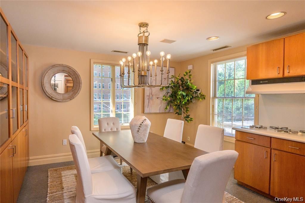 Chandelier, Dining room, Interior, Recessed Lighting