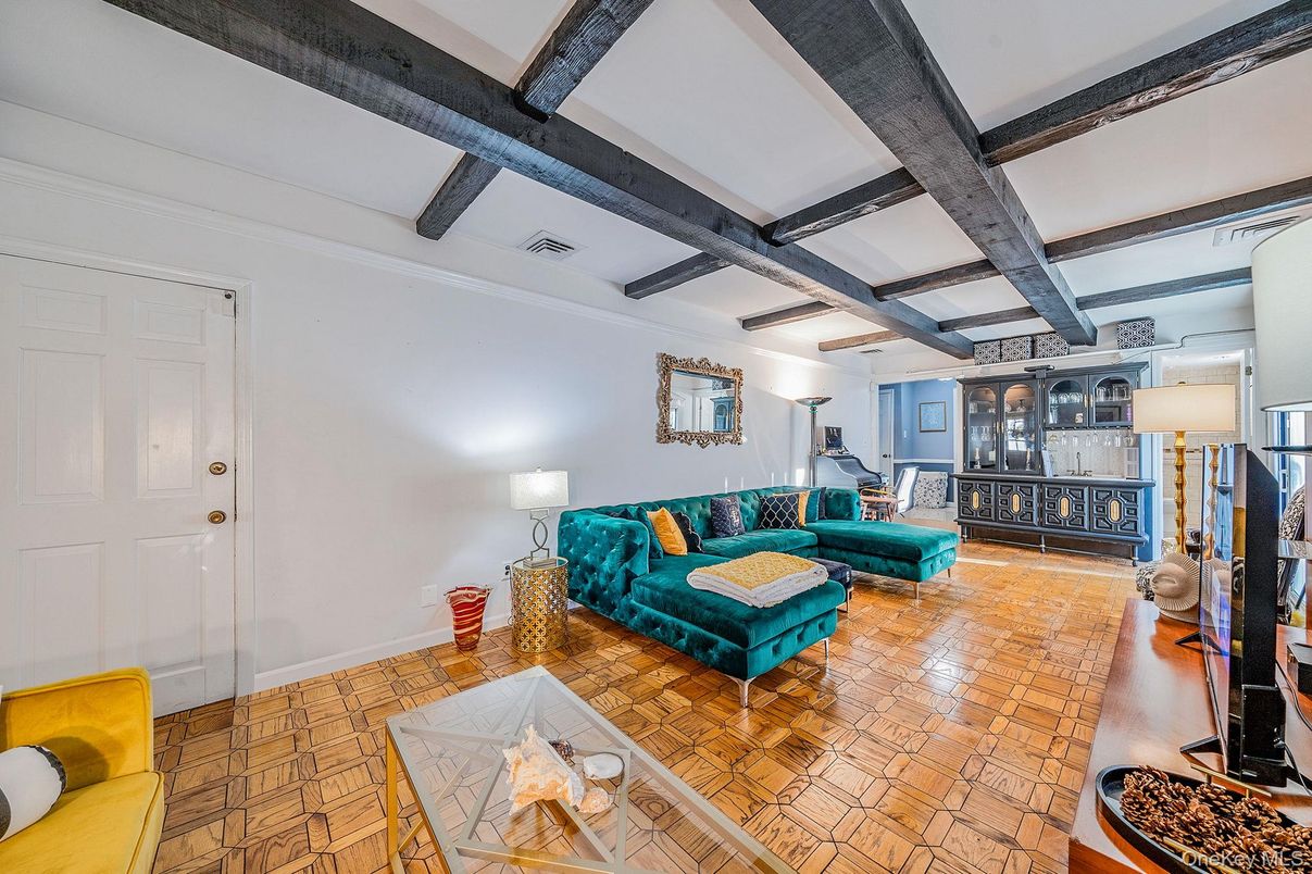 Interior, Living room, Wooden Beams