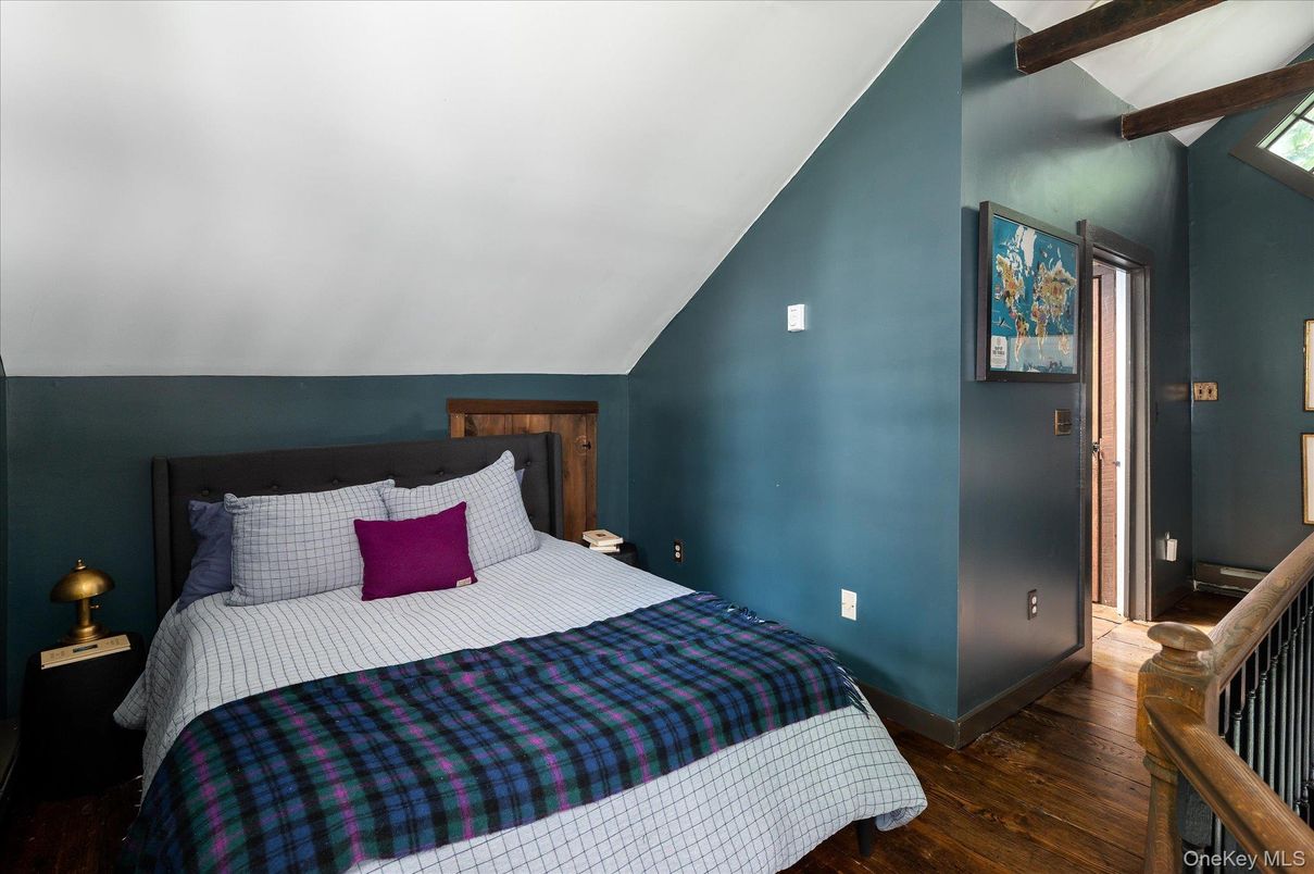 Bedroom, Interior, Wooden Beams, Wood Texture Flooring
