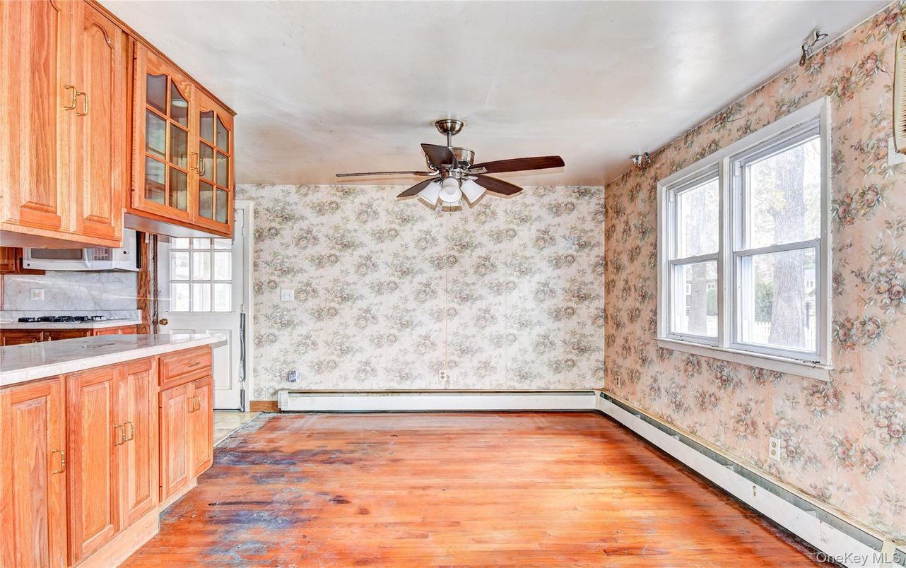 Empty room, Interior, Kitchen, Wood Texture Flooring