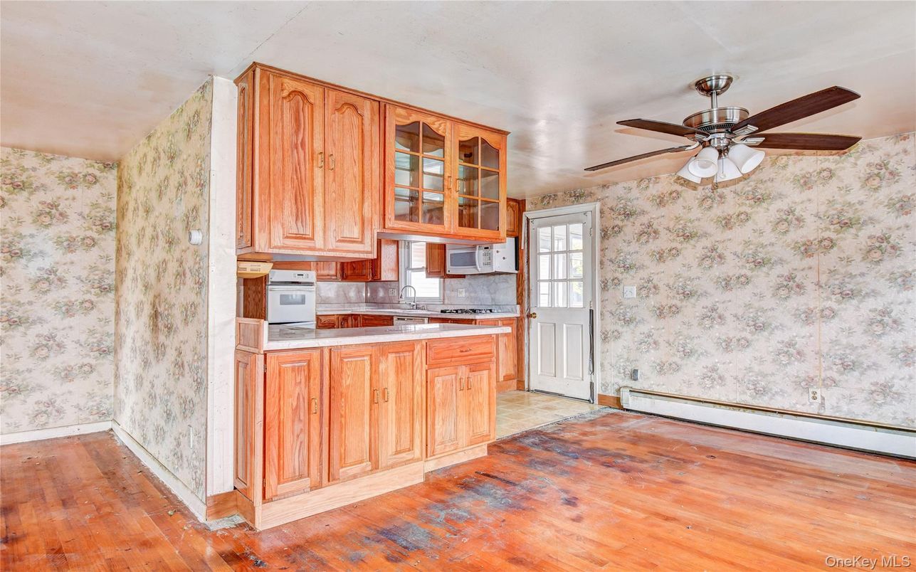 Interior, Kitchen, Wood Texture Flooring