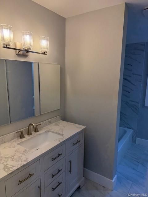 Bathroom, Dual Sink Vanities, Interior, Marble