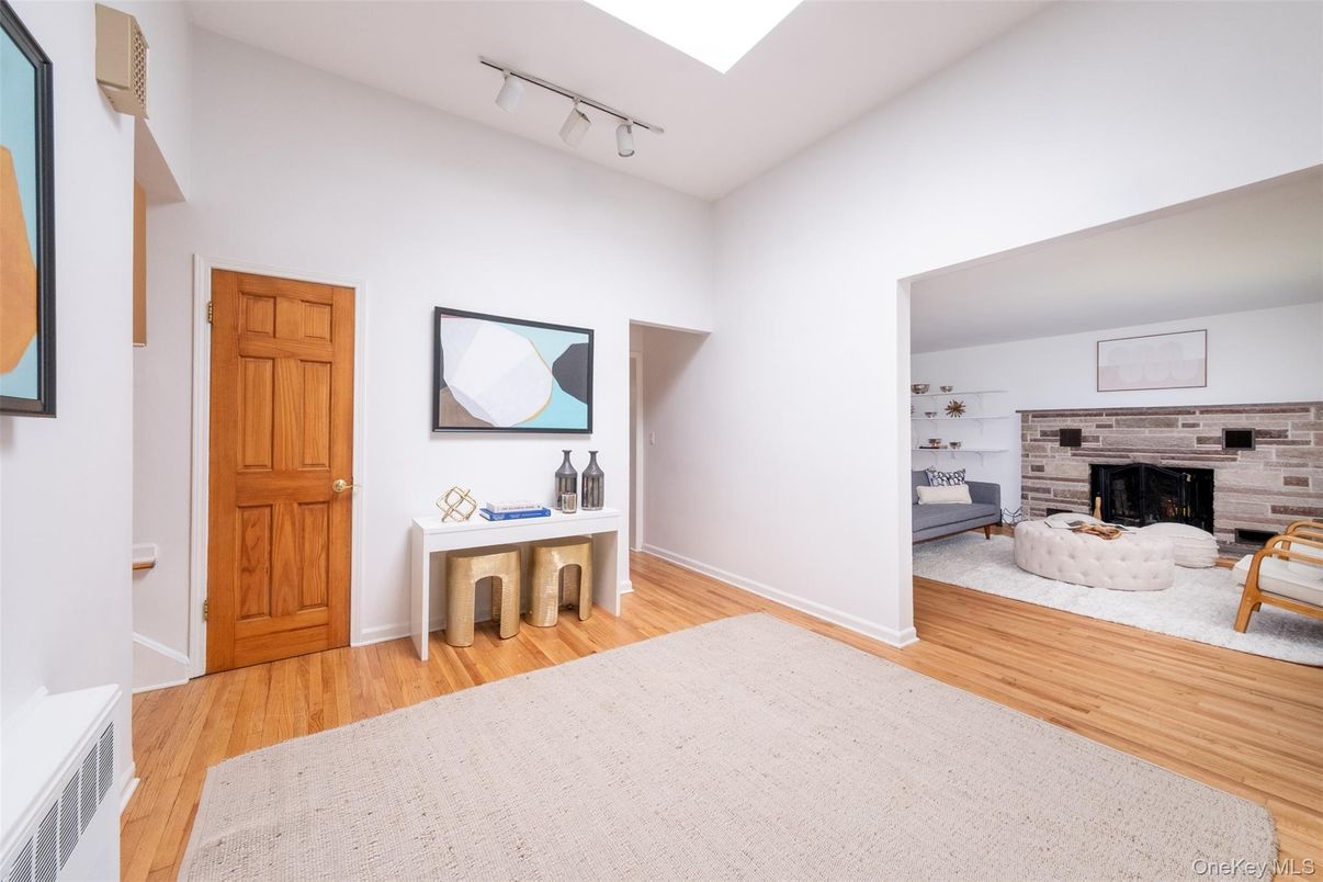Fireplace, Interior, Wood Texture Flooring