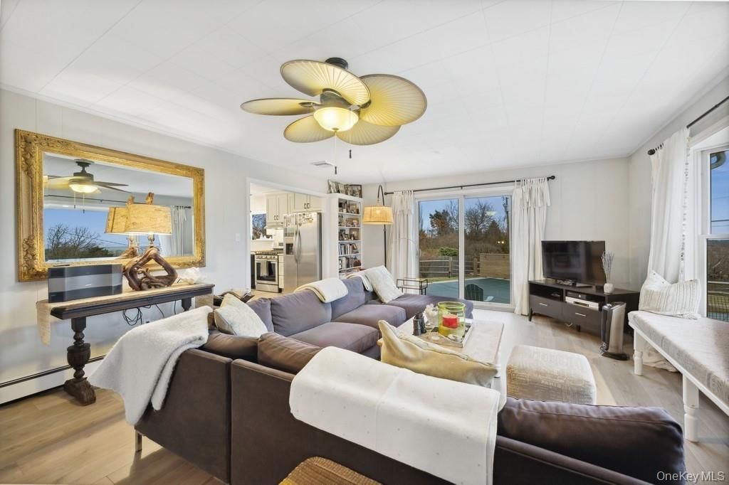 Interior, Kitchen, Living room, Stainless Steel Appliances, Wood Texture Flooring