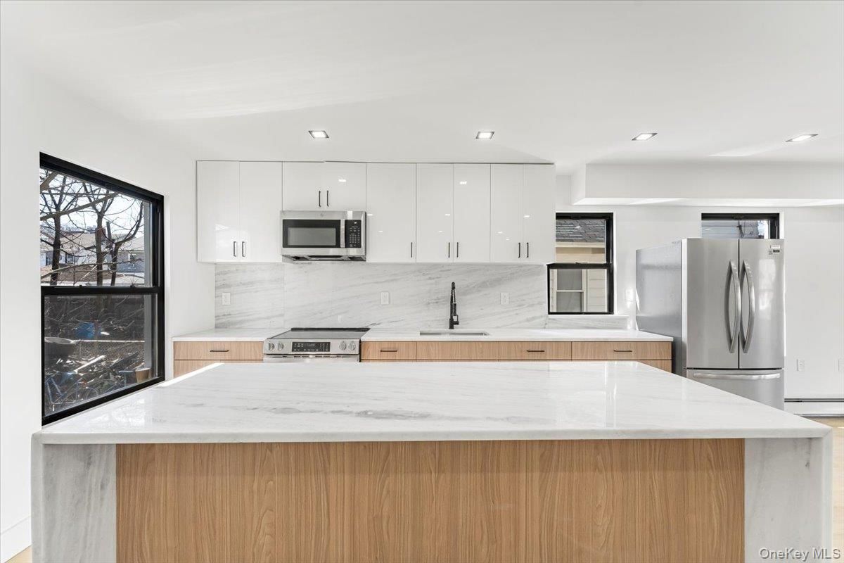 Interior, Kitchen, Recessed Lighting, Stainless Steel Appliances