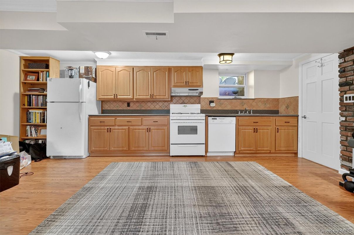 Interior, Kitchen, Wood Texture Flooring