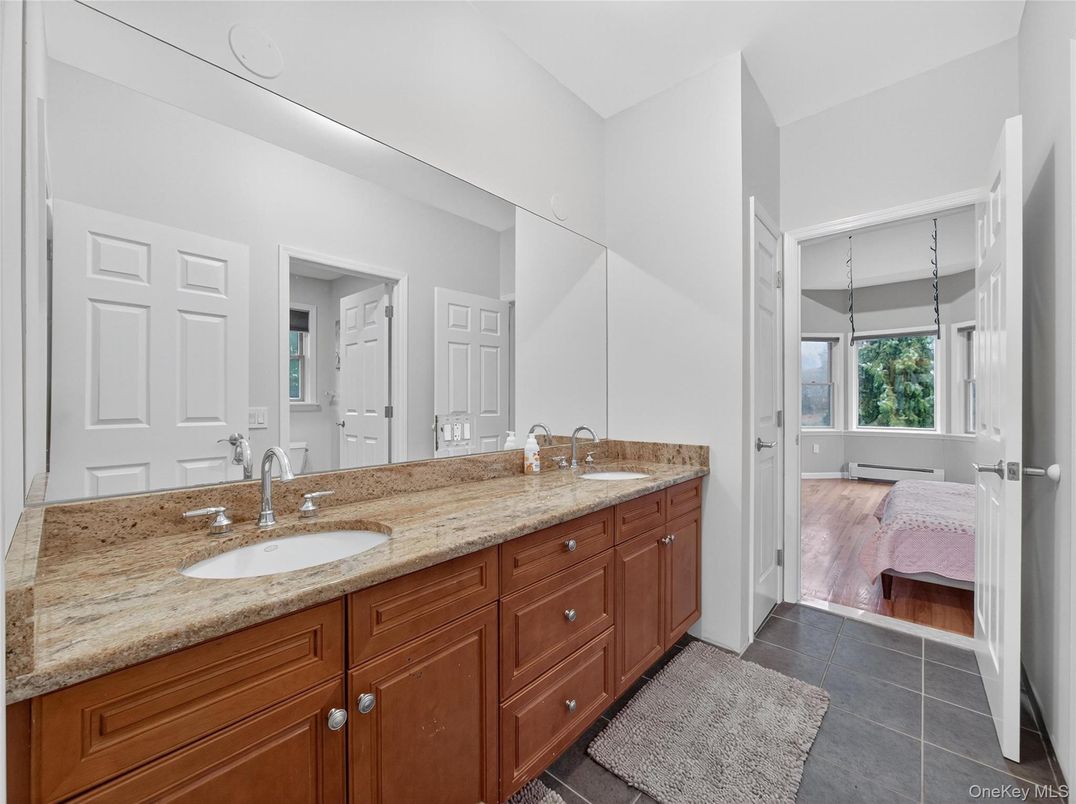 Bathroom, Dual Sink Vanities, Interior, Wood Texture Flooring
