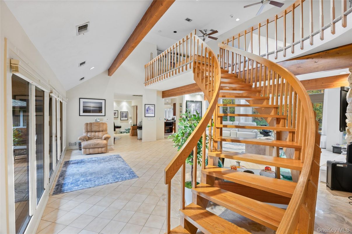 Interior, Recessed Lighting, Wooden Beams